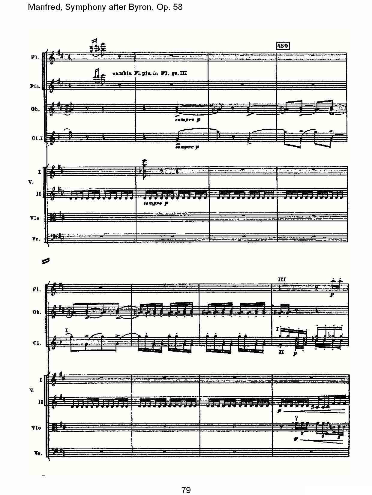 Manfred, Symphony after Byron, Op.58第二乐章（三）其它曲谱（图19）