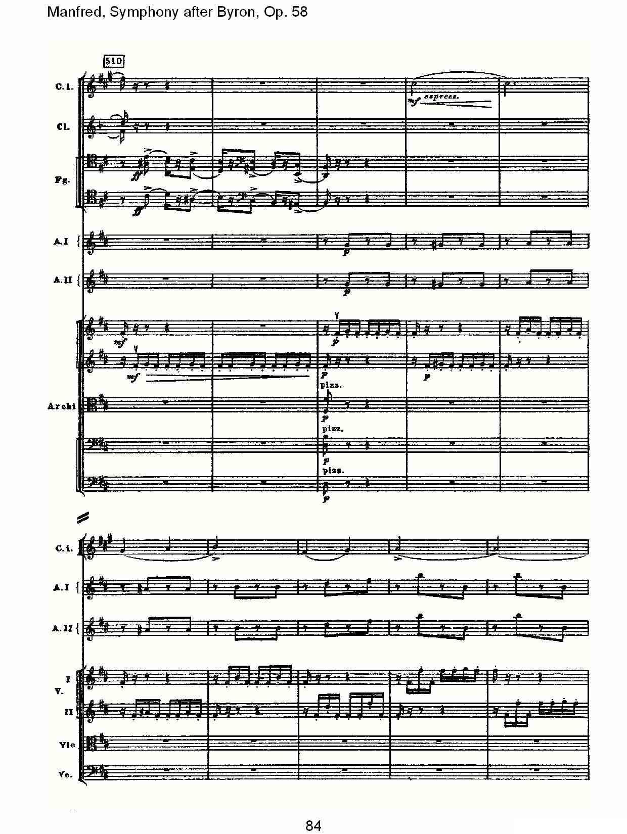 Manfred, Symphony after Byron, Op.58第二乐章（三）其它曲谱（图24）