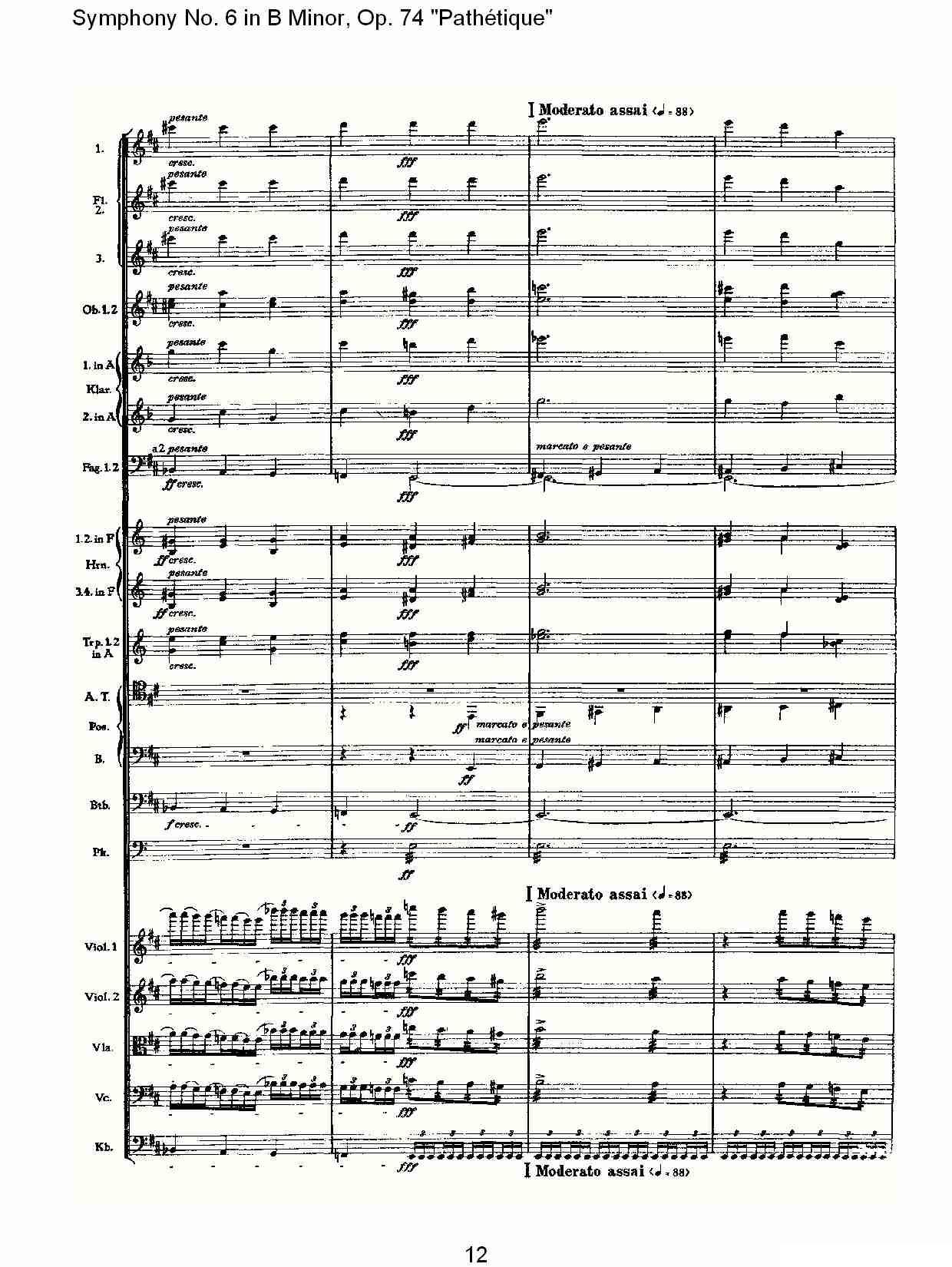 B小调第六交响曲,Op.74（第四乐章[二]）其它曲谱（图12）