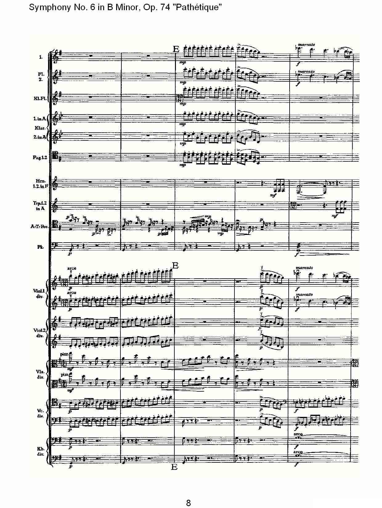 B小调第六交响曲,Op.74（第三乐章[一]）其它曲谱（图8）