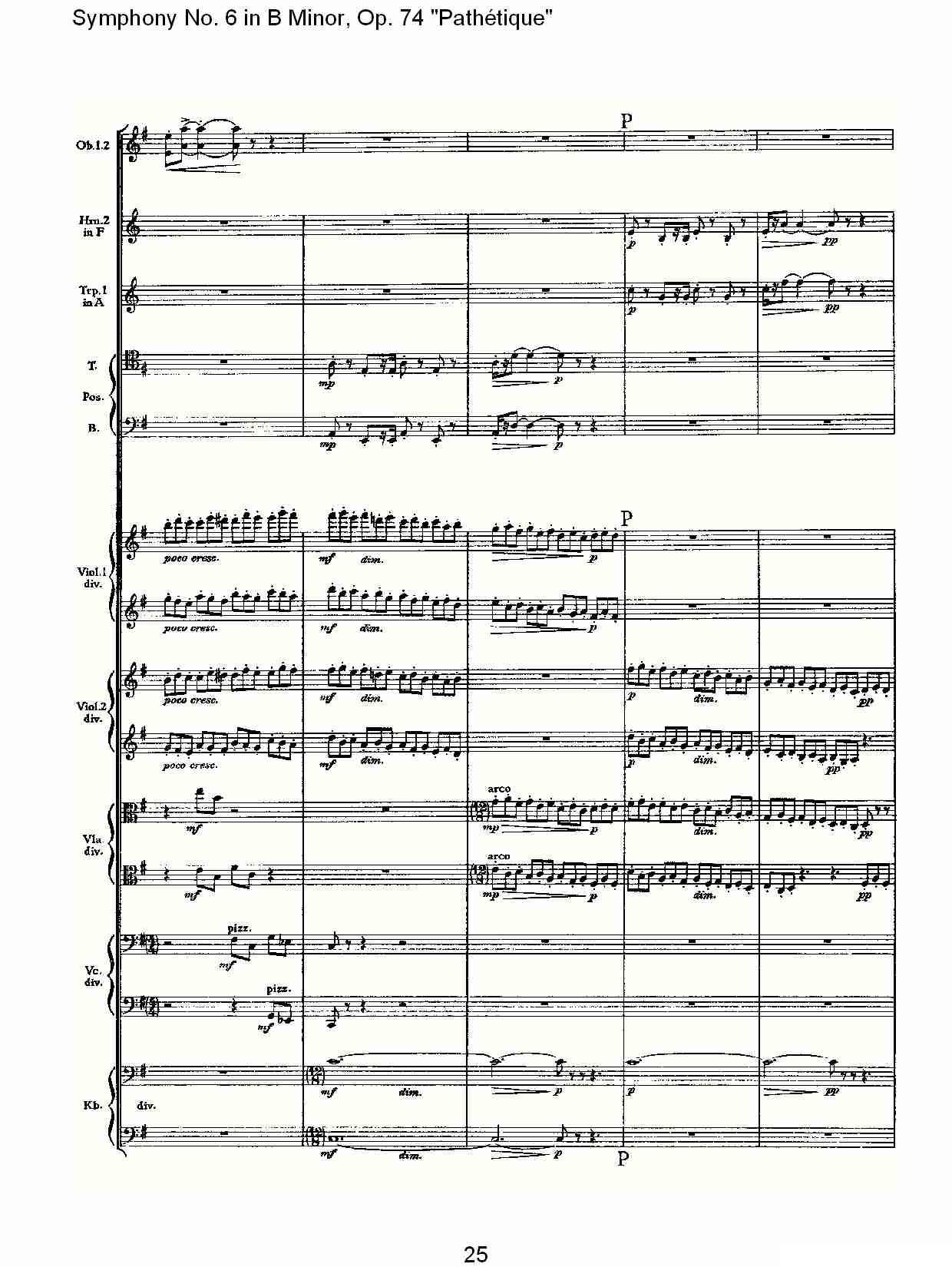 B小调第六交响曲,Op.74（第三乐章[一]）其它曲谱（图25）