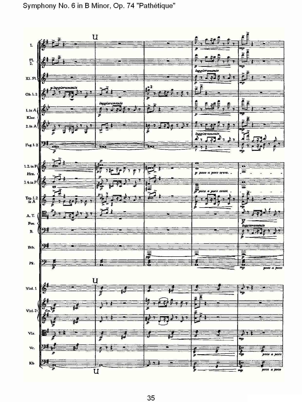 B小调第六交响曲,Op.74（第三乐章[一]）其它曲谱（图35）