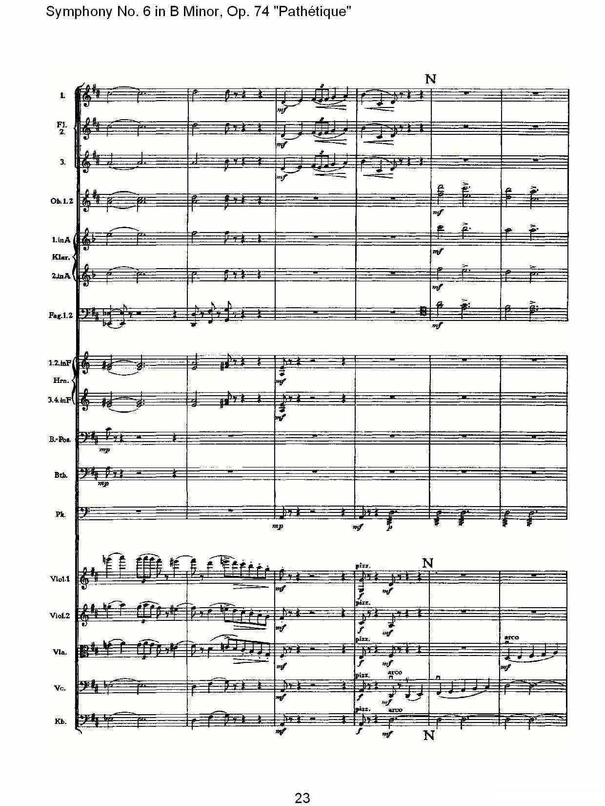 B小调第六交响曲,Op.74（第二乐章）其它曲谱（图23）