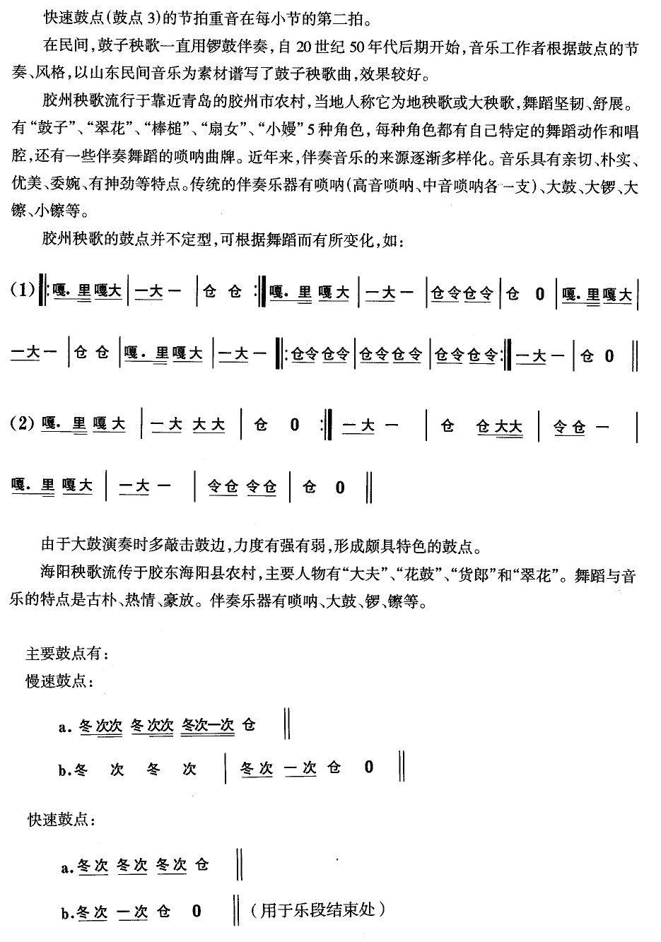 中国民族民间舞曲选（二)山东秧歌：音乐简）其它曲谱（图2）