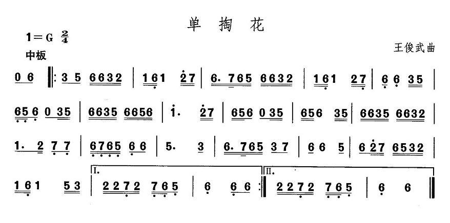 中国民族民间舞曲选（一)东北秧歌：单掏）其它曲谱（图1）
