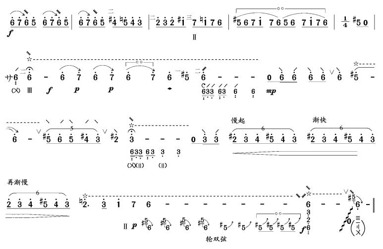 龟兹舞曲(琵琶谱)其它曲谱（图4）