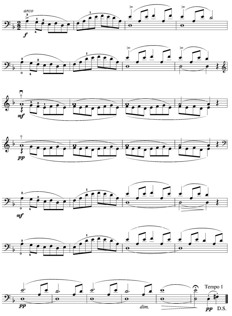 加沃特舞曲(大提琴谱)其它曲谱（图3）