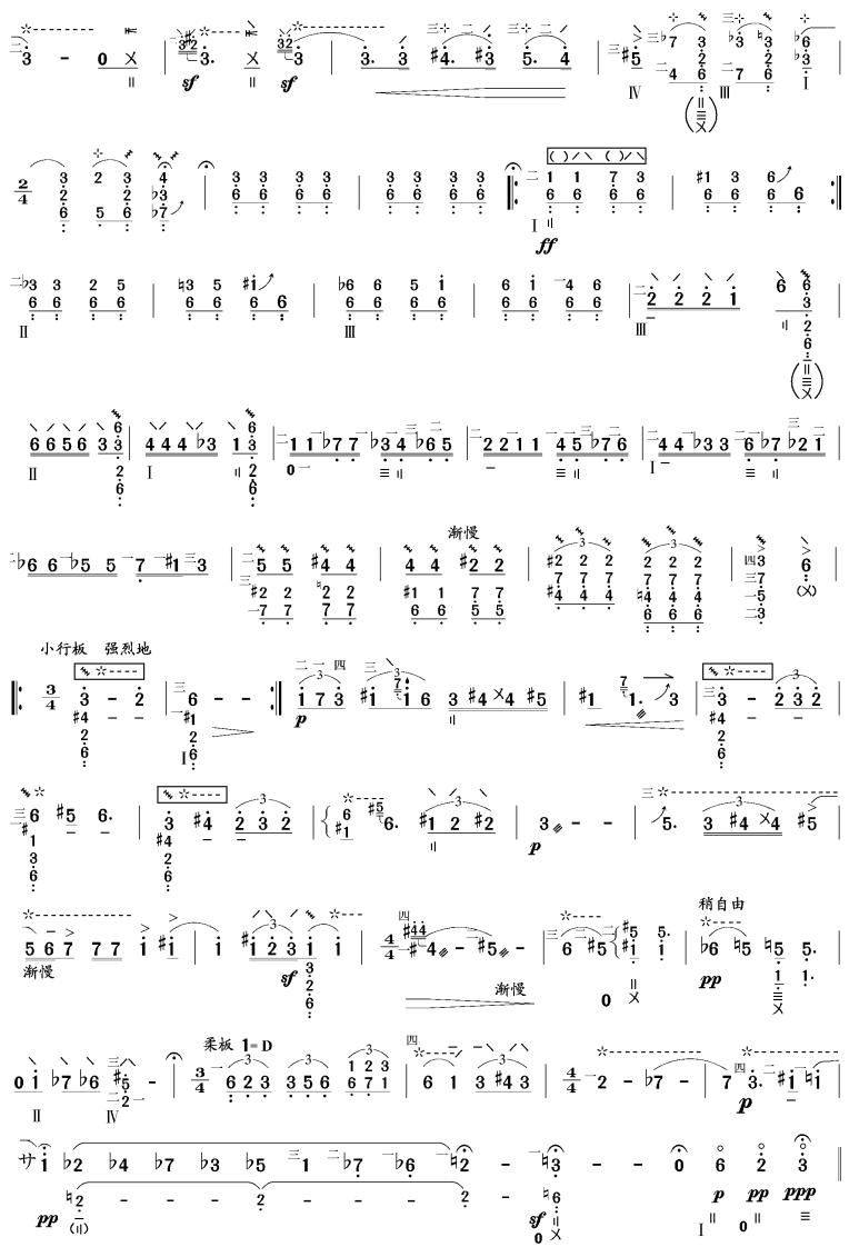 琵琶狂想曲(琵琶曲谱)其它曲谱（图4）