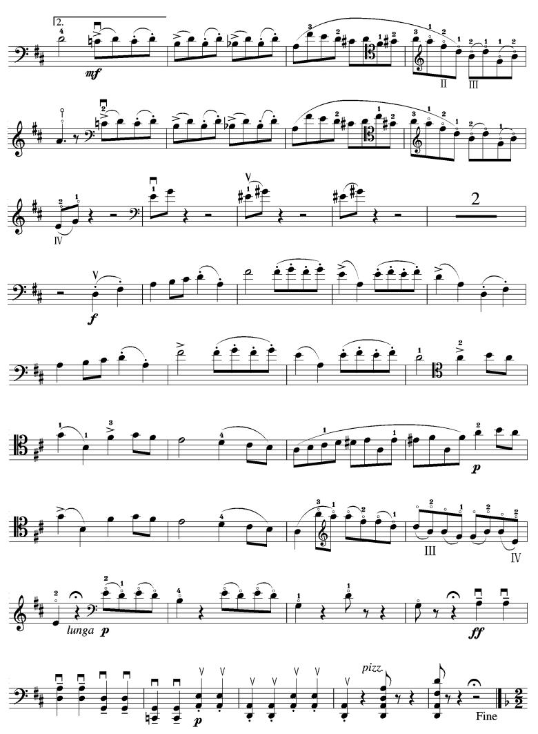 加沃特舞曲(大提琴谱)其它曲谱（图2）