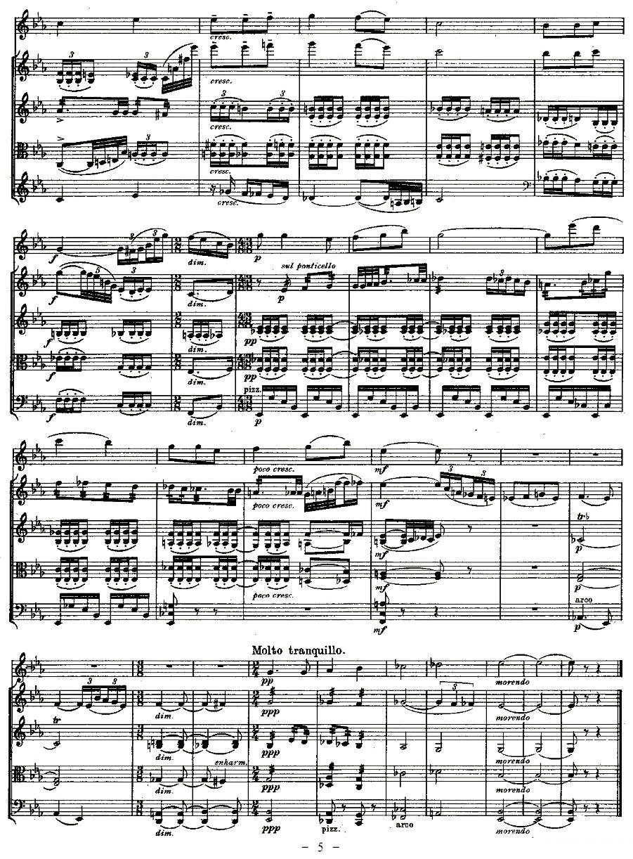 QUINTET.No2.（双簧管+弦乐五重奏第二乐章、总谱）其它曲谱（图5）