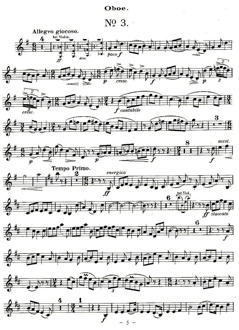 QUINTET.No1.（双簧管+弦乐五重奏、双簧管分谱）其它曲谱（图5）