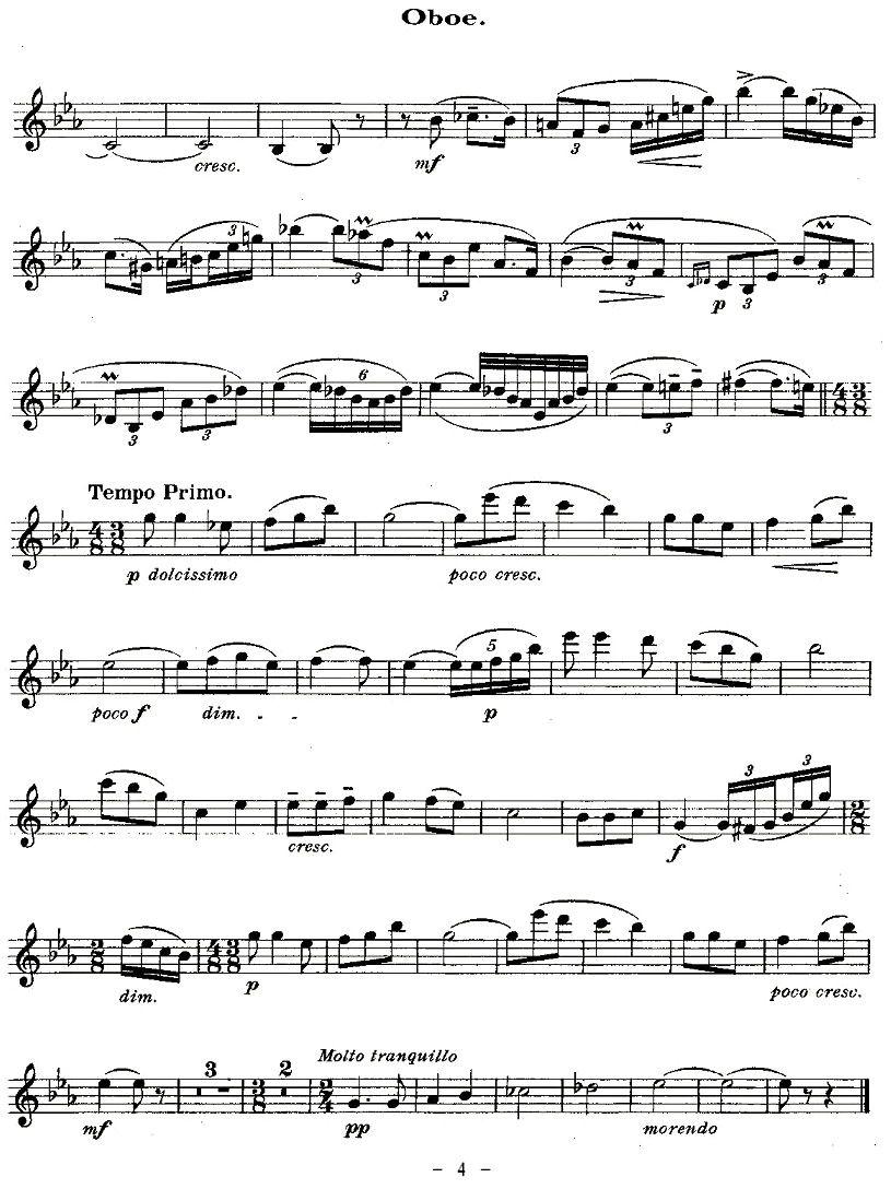 QUINTET.No1.（双簧管+弦乐五重奏、双簧管分谱）其它曲谱（图4）
