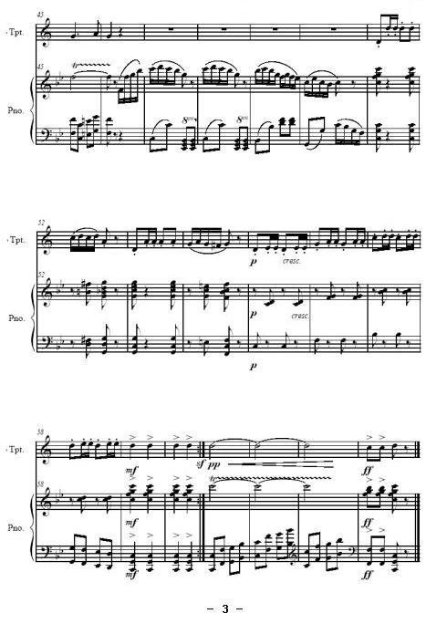 壮乡乐（小号+钢琴）其它曲谱（图3）