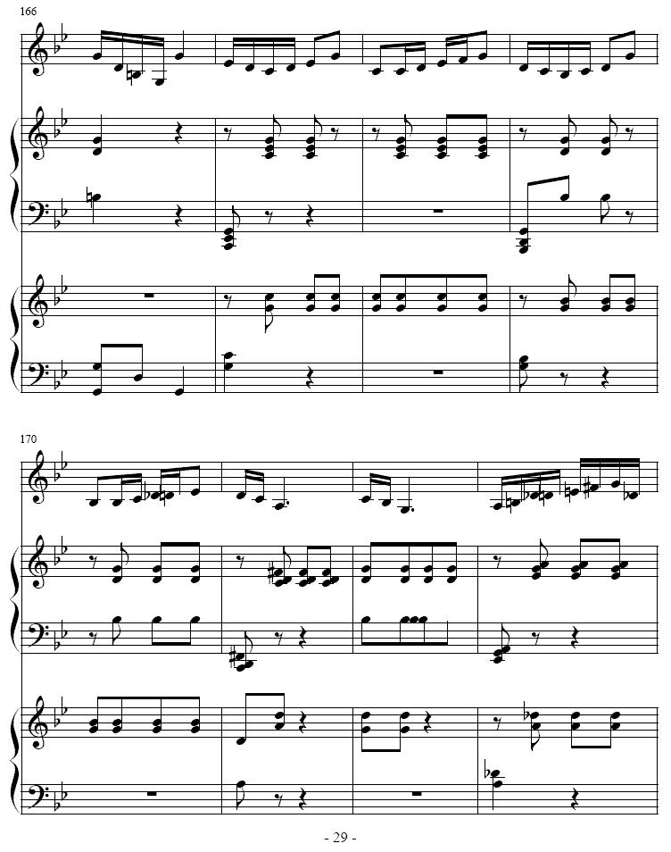 吉普赛之歌（小号+双钢琴）其它曲谱（图29）