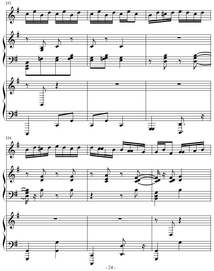 吉普赛之歌（小号+双钢琴）其它曲谱（图24）