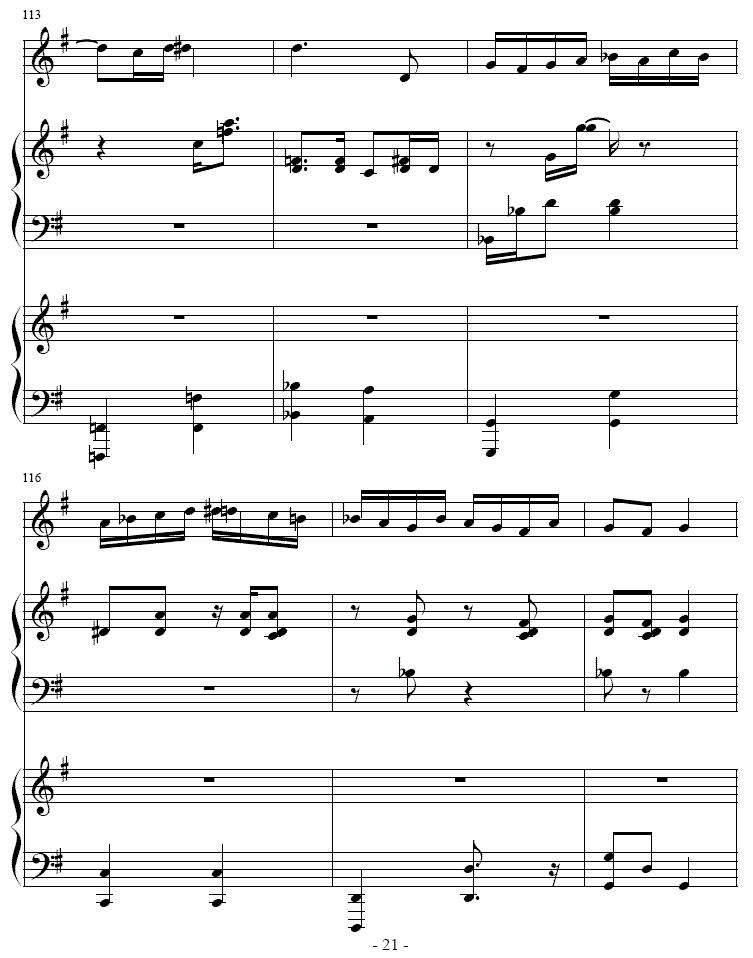 吉普赛之歌（小号+双钢琴）其它曲谱（图21）