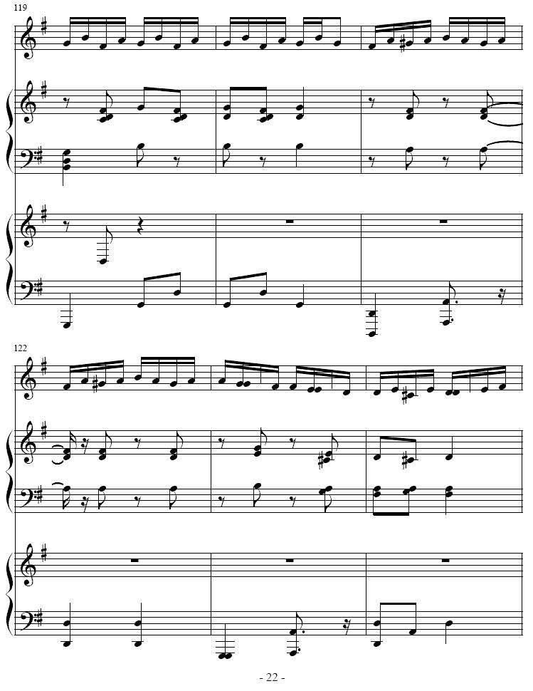 吉普赛之歌（小号+双钢琴）其它曲谱（图22）