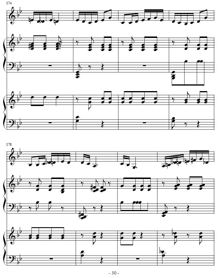 吉普赛之歌（小号+双钢琴）其它曲谱（图30）