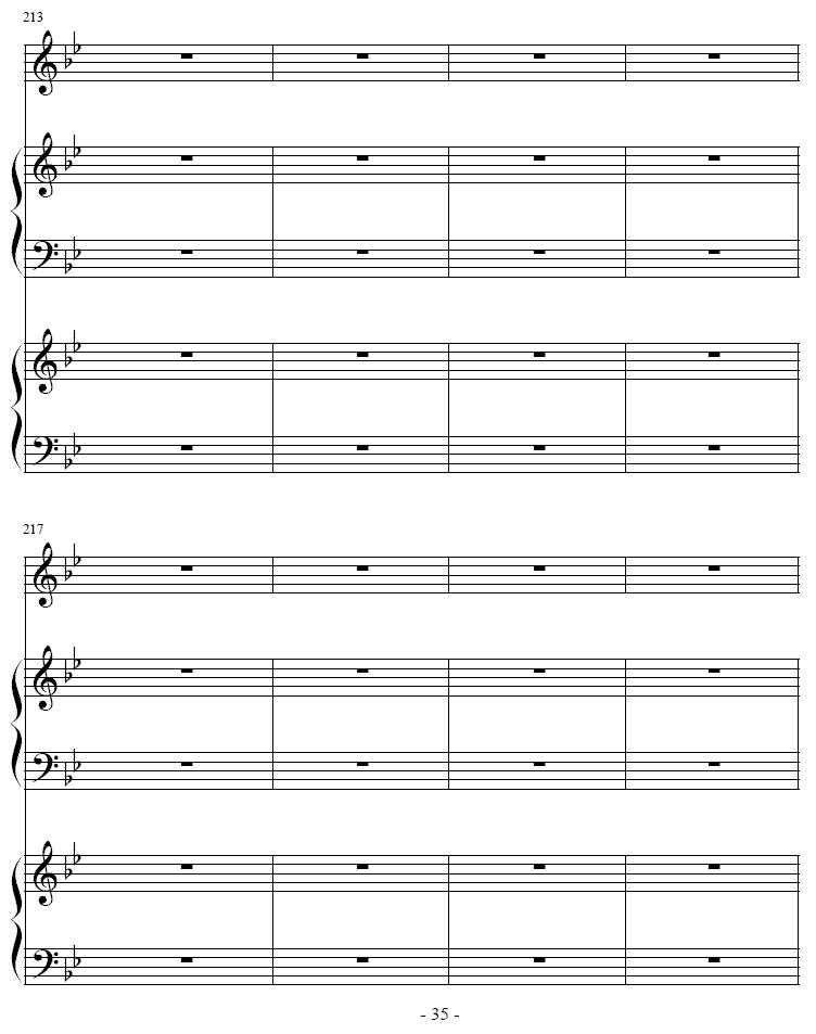 吉普赛之歌（小号+双钢琴）其它曲谱（图35）