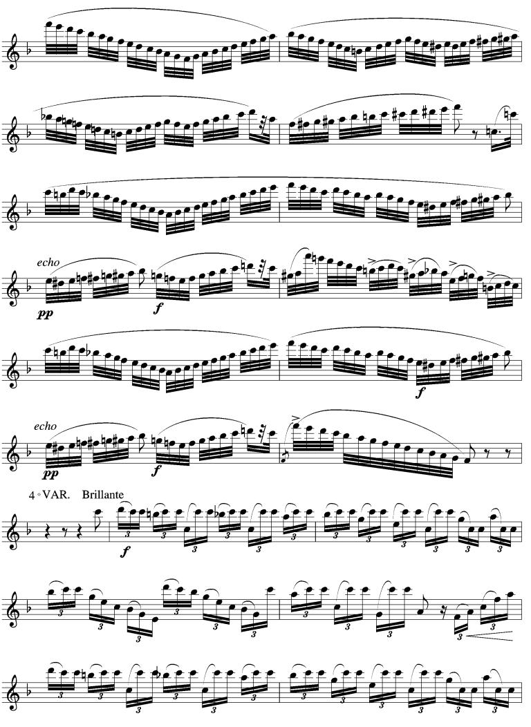 威尼斯狂欢节（长笛谱）其它曲谱（图5）