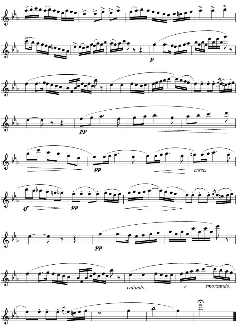 小步舞曲（长笛谱）其它曲谱（图3）