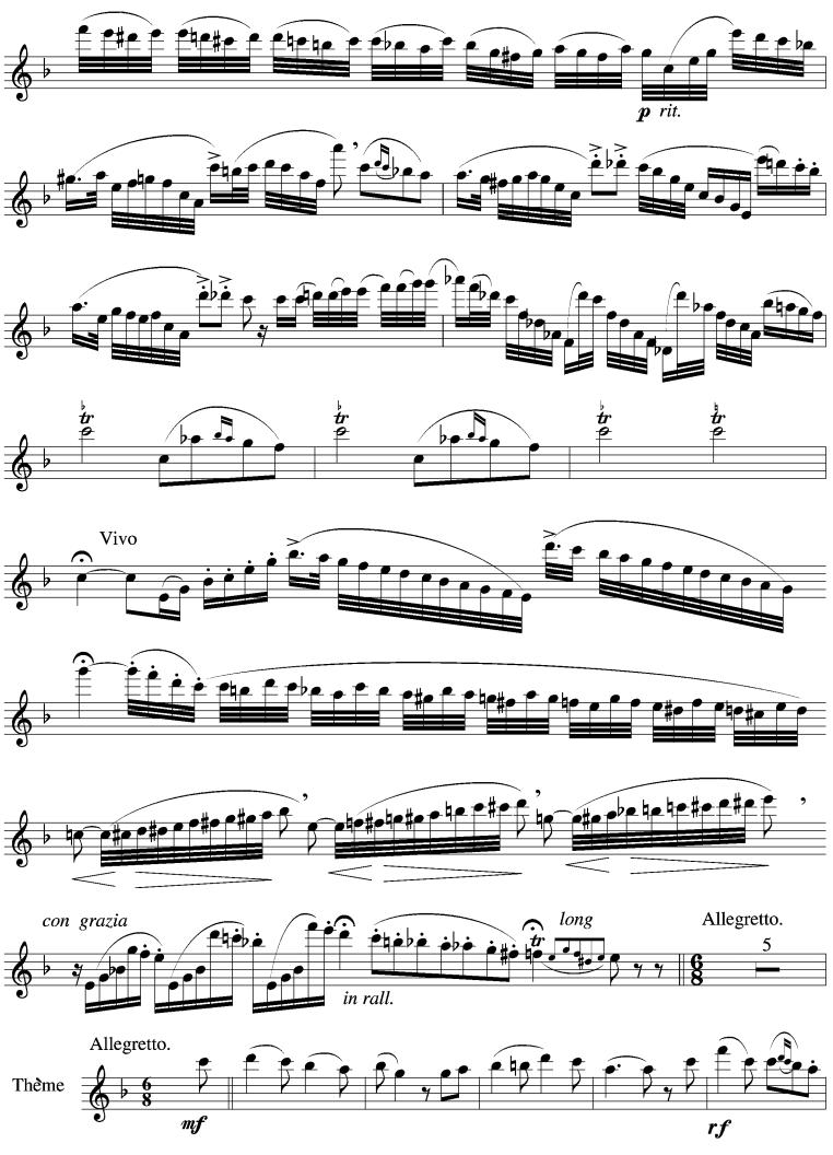 威尼斯狂欢节（长笛谱）其它曲谱（图2）