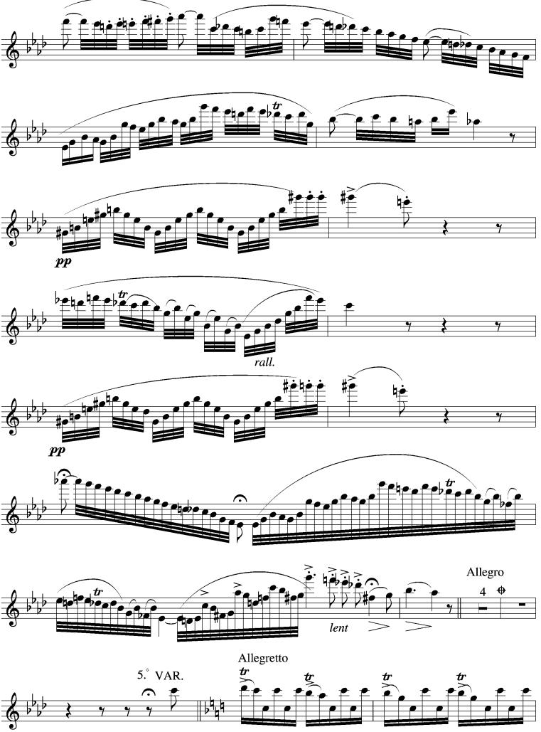 威尼斯狂欢节（长笛谱）其它曲谱（图8）