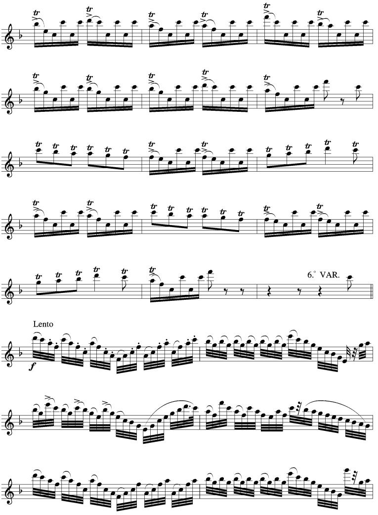 威尼斯狂欢节（长笛谱）其它曲谱（图9）
