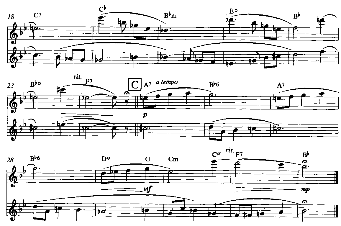 雨中曲(双长笛谱）其它曲谱（图2）