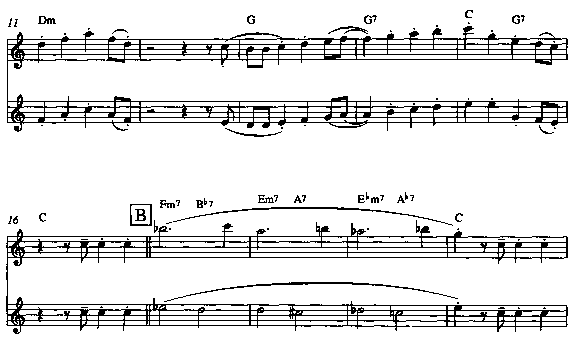 跳跃桑巴(双长笛谱）其它曲谱（图2）