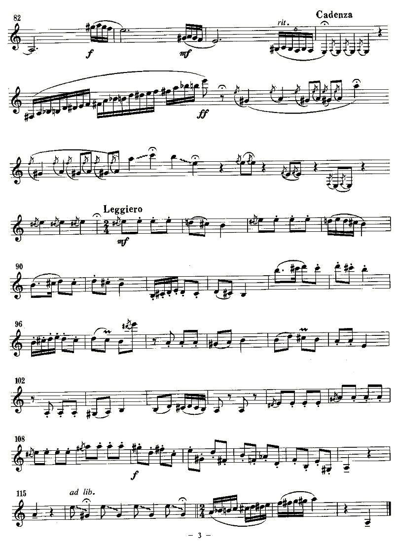 驴车（单簧管）其它曲谱（图3）