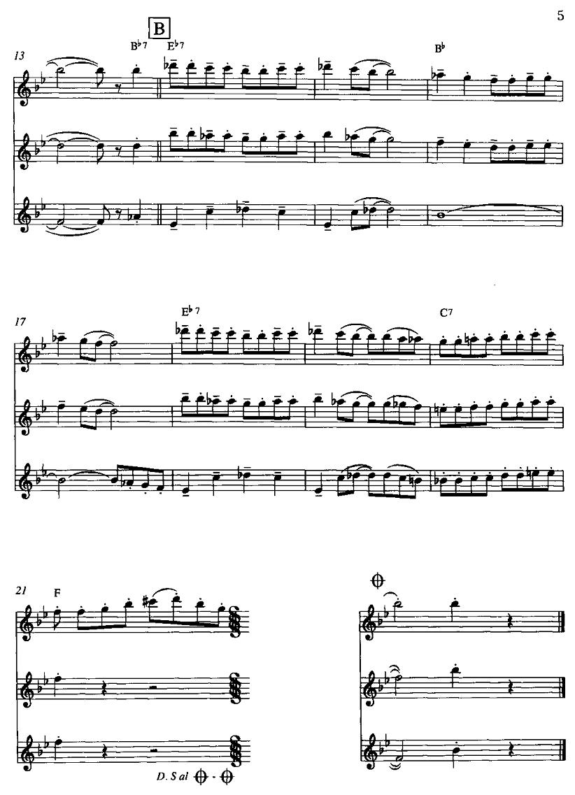 初学者的布鲁斯（长笛三重奏）其它曲谱（图2）