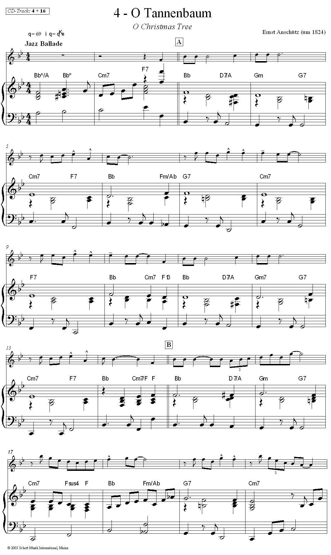 Christams tree（圣诞树）（单簧管+钢琴）其它曲谱（图1）
