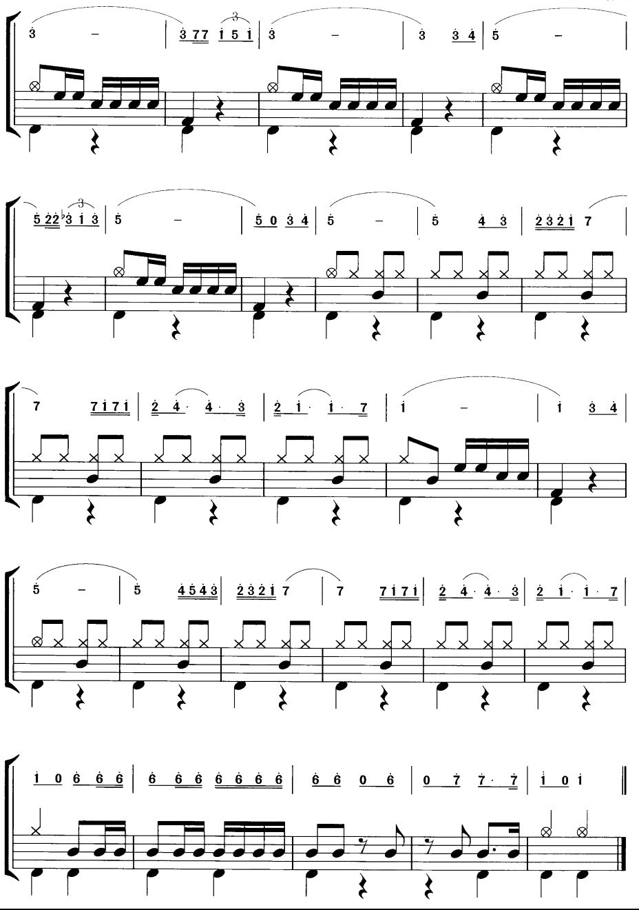 西班牙斗牛士（摇滚乐鼓谱）其它曲谱（图5）