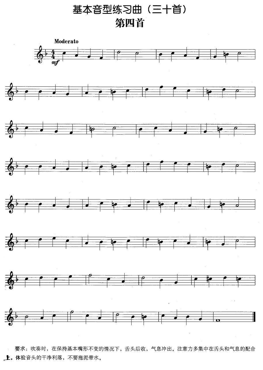 基本音型练习曲第四首其它曲谱（图1）
