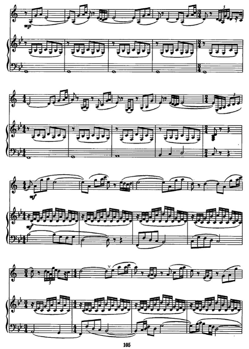 西拉穆轮河随想曲（单簧管+钢琴）其它曲谱（图2）