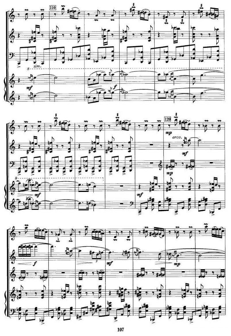 飞歌（单簧管+小提琴+大提琴+钢琴）其它曲谱（图8）