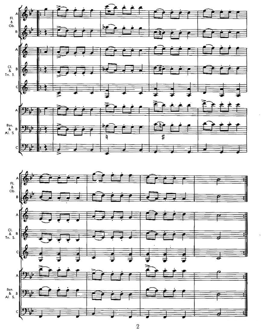 德国舞曲（木管乐器三重奏）其它曲谱（图2）
