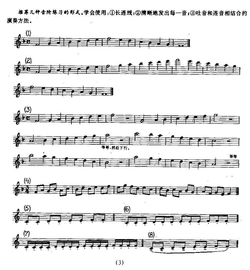 长笛和双簧管的日常练习其它曲谱（图3）