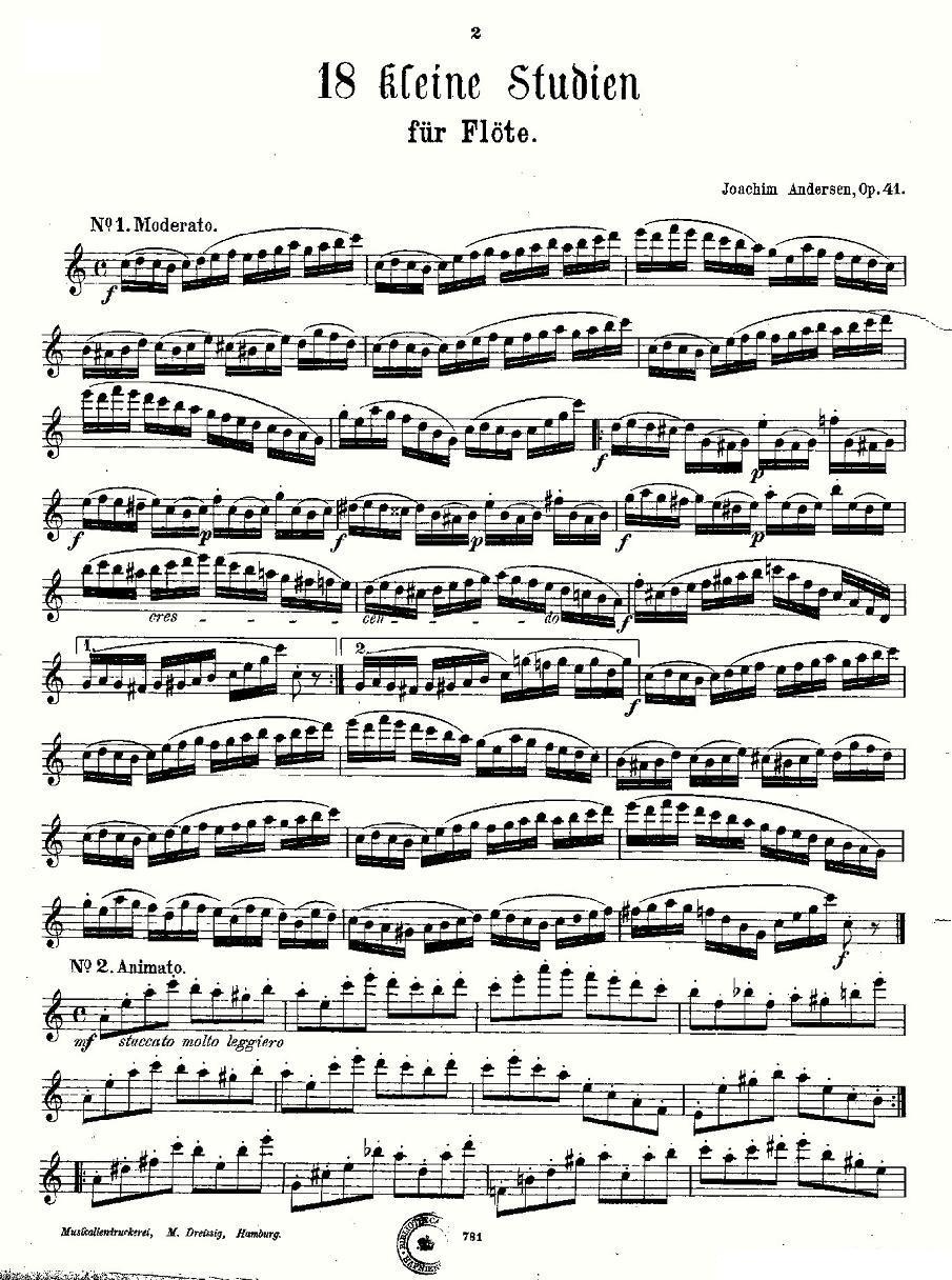 18 kleine Studien.Op.41其它曲谱（图2）