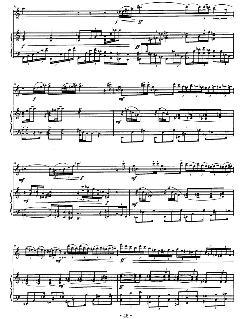 暮笛（长笛+钢琴）其它曲谱（图5）