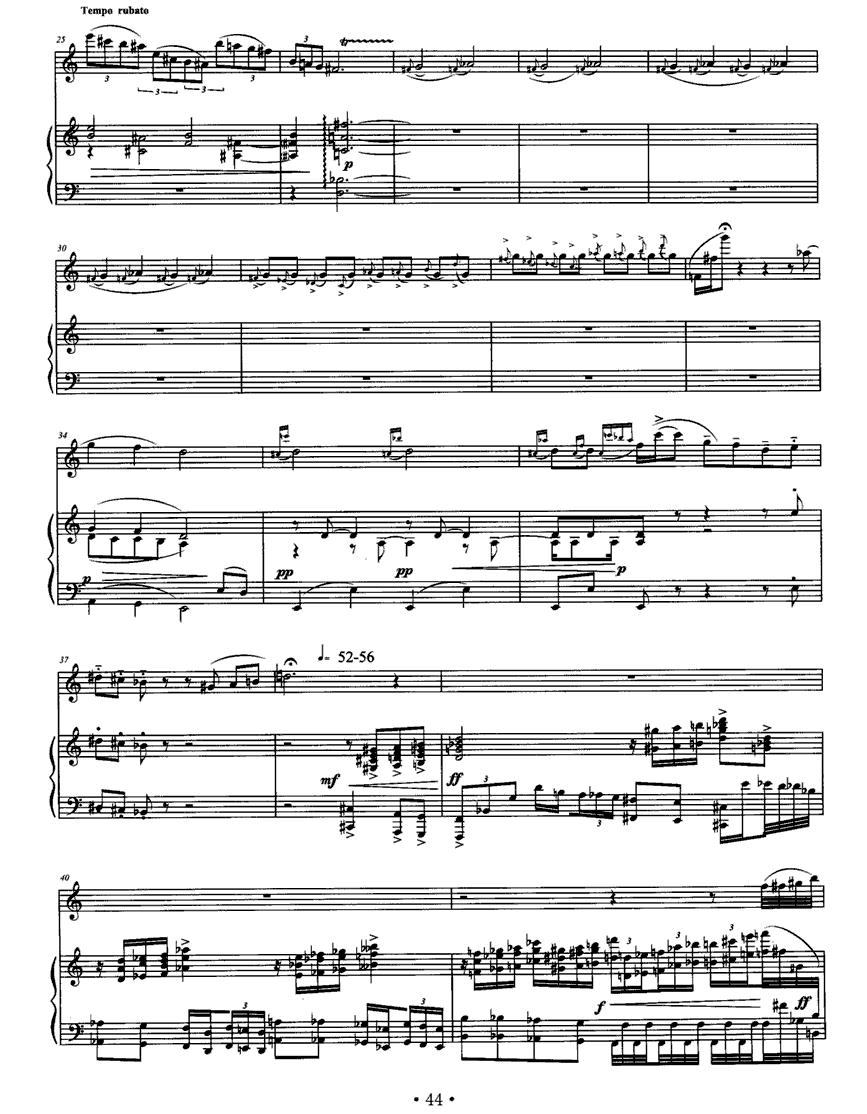 暮笛（长笛+钢琴）其它曲谱（图3）