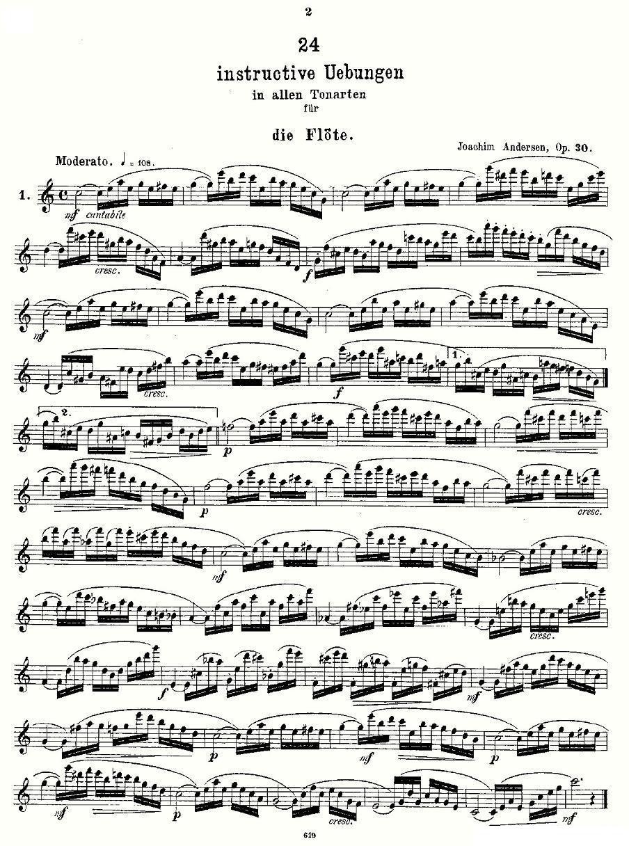 24 instructive Uebungen.Op.30（1—12）其它曲谱（图2）