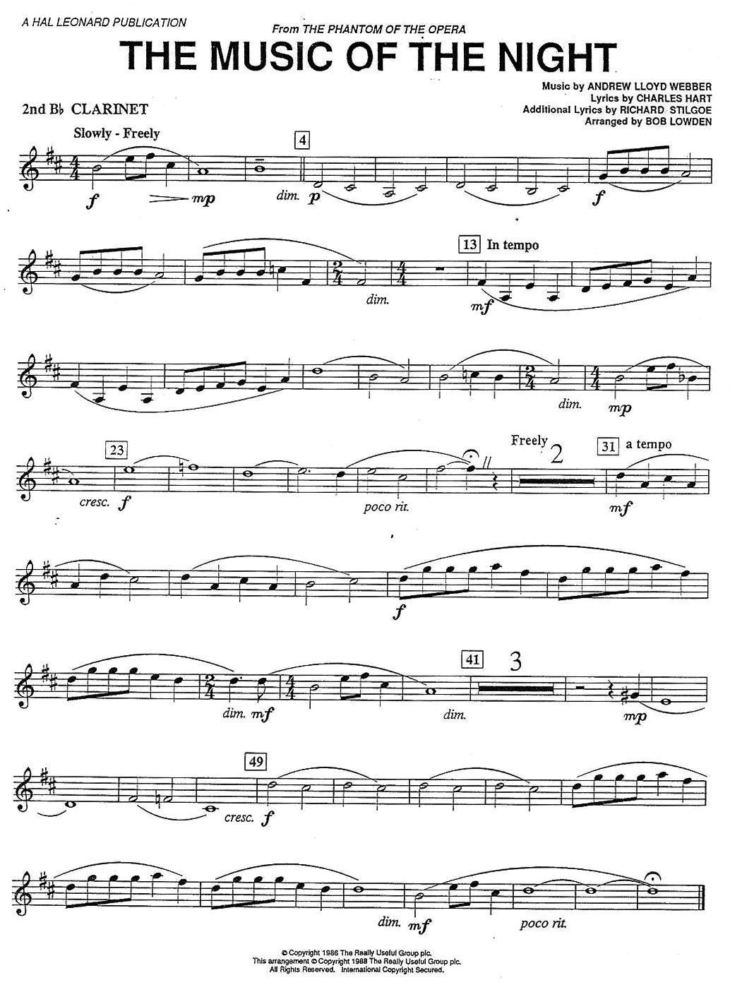 THE MUSIC OF THE NIGTH-CLARINET（单簧管三重奏分谱）其它曲谱（图2）