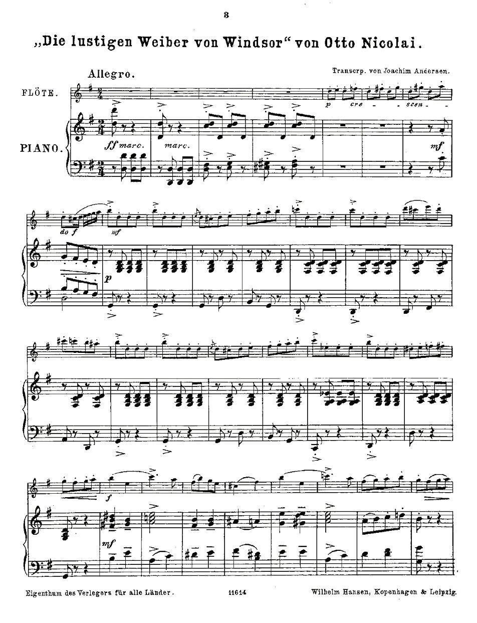 Opern-Transcriptionen.Op.45-4（长笛+钢琴伴奏）其它曲谱（图1）