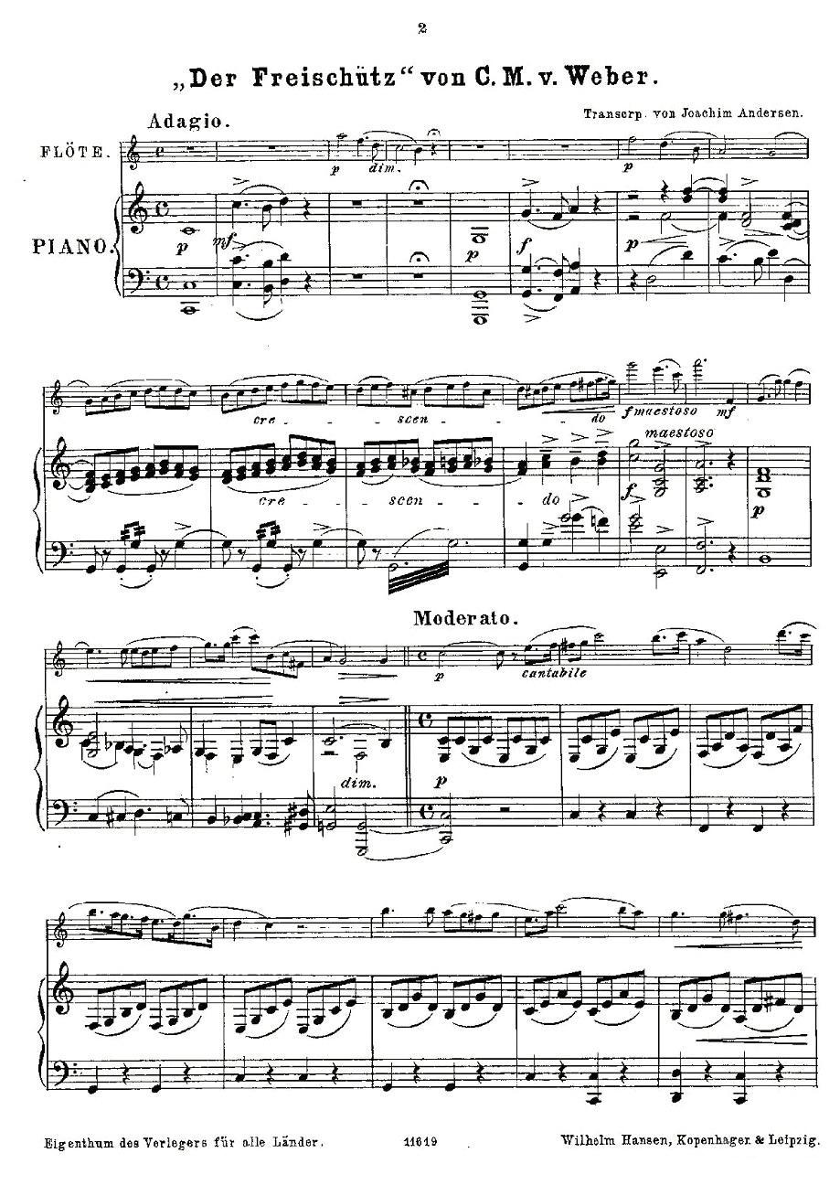 Opern-Transcriptionen.Op.45-7（长笛+钢琴伴奏）其它曲谱（图1）