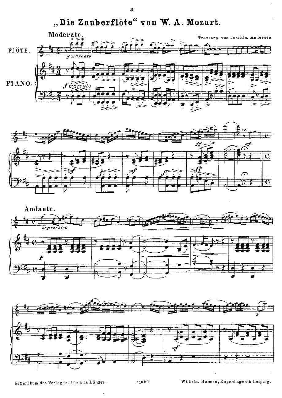 Opern-Transcriptionen.Op.45-8（长笛+钢琴伴奏）其它曲谱（图1）