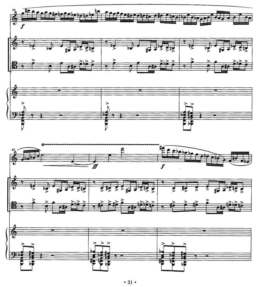 四重奏 op．41（为小提琴、大提琴、单簧管与钢琴而作）其它曲谱（图8）