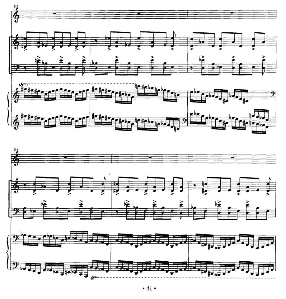 四重奏 op．41（为小提琴、大提琴、单簧管与钢琴而作）其它曲谱（图18）