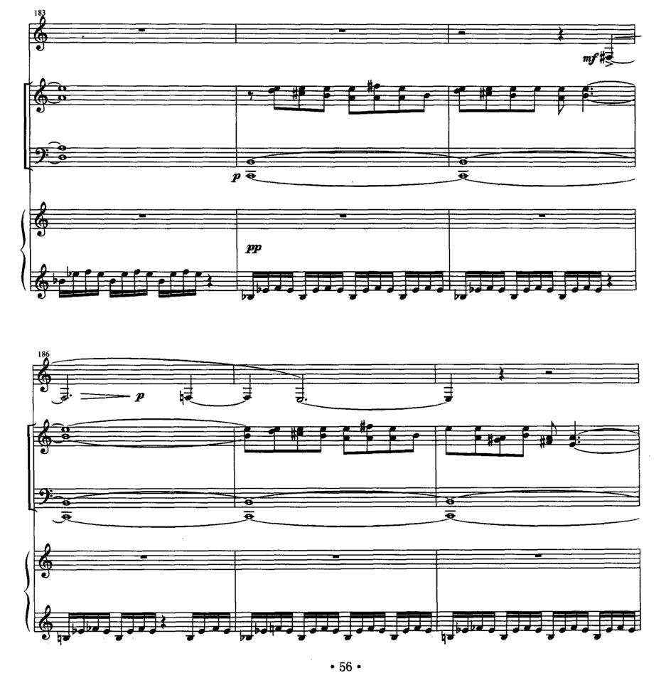 四重奏 op．41（为小提琴、大提琴、单簧管与钢琴而作）其它曲谱（图33）